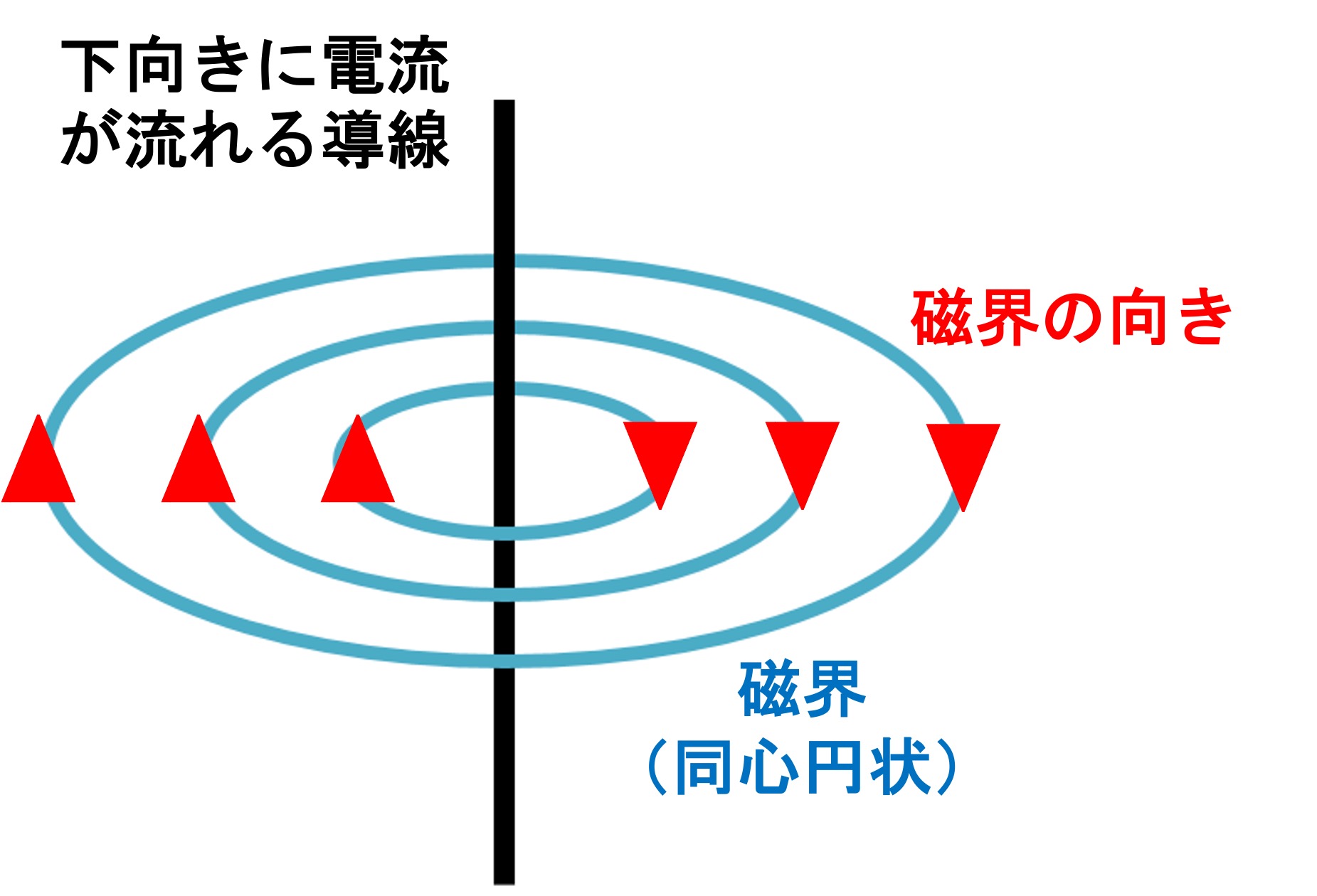 導線まわりの磁界