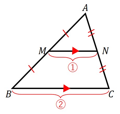 中3数学:中点連結定理 | オンライン無料塾「ターンナップ」